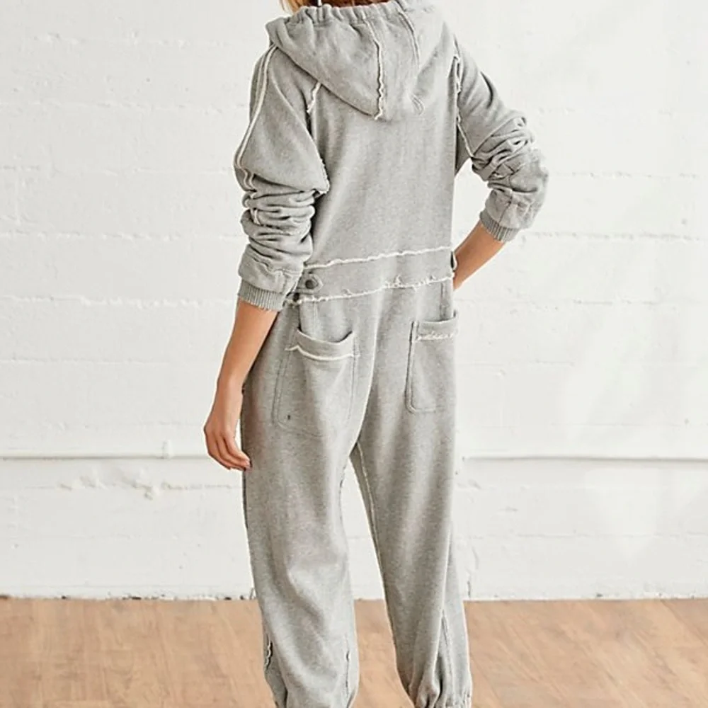 Free People Movement Size S Current Mood Onesie Grey - Picture 2 of 9